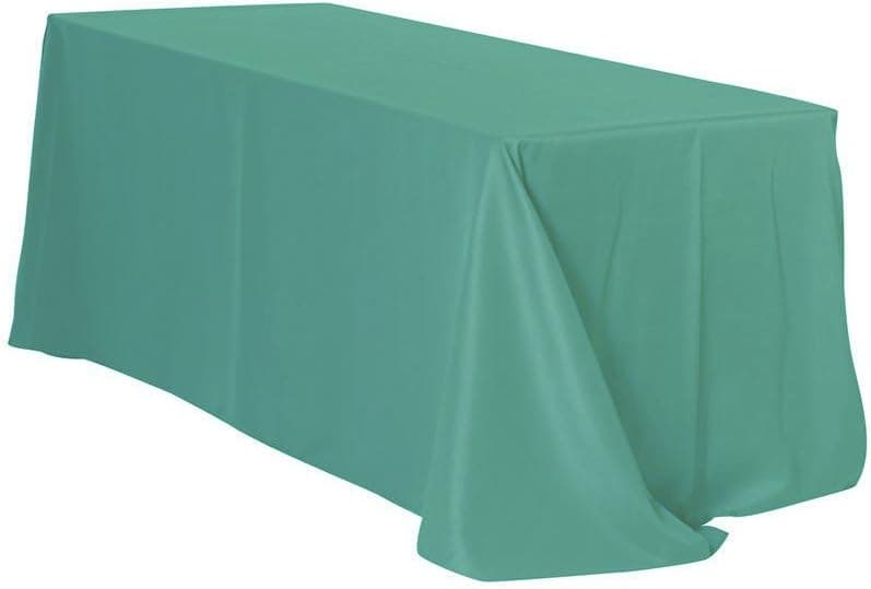 Your Chair Covers - 90 x 132 inch Rectangular Polyester Tablecloth - Robin Egg, Premium Seamless Wedding Table Cloth for 6 ft Rectangle Tables, Ideal for Wedding and Other Events