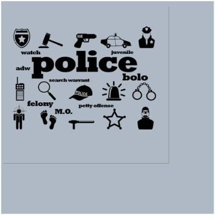 Partypro POLICE ICONS LUNCHEON NAPKIN (16/PKG)