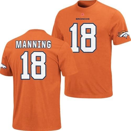 Men's Denver Broncos Peyton Manning Eligible Receiver Alternate T-Shirt - Orange Large
