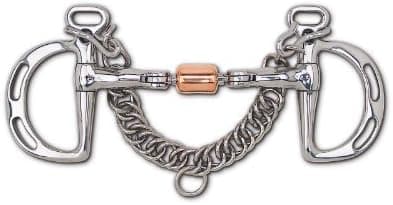 Toklat 3-Piece Snaffle with Copper Roller Uxeter Kimberwick