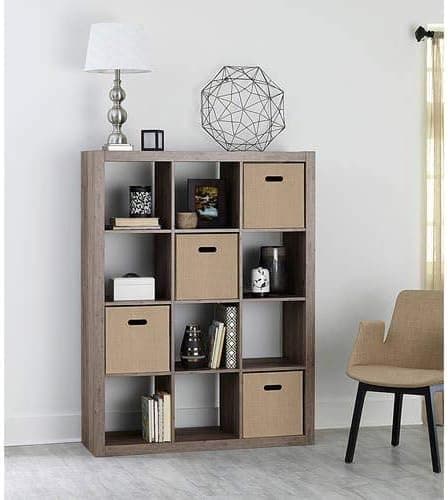 Better Homes and Gardens 12-Cube Organizer (Rustic Gray)