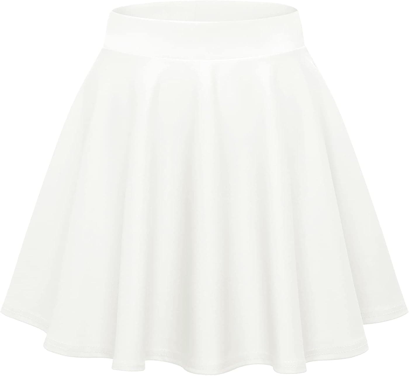 Wedtrend Women's Basic Versatile Stretchy A-line Flared Casual Mini Skater Skirt