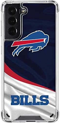 Skinit Clear Phone Case Compatible with Samsung Galaxy S21 5G - Officially Licensed NFL Buffalo Bills Design