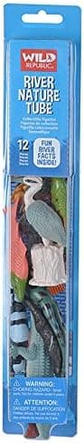 WILD REPUBLIC Nature Tube River, Animal Species Found in American Rivers, Gift for Kids, Great for Interactive Play