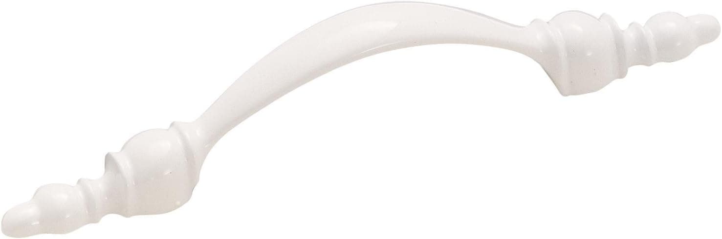 Amerock BP750GW-XCP5 White Kitchen Cabinet Drawer Pull Handle 3" Center to Center - Pack of 5