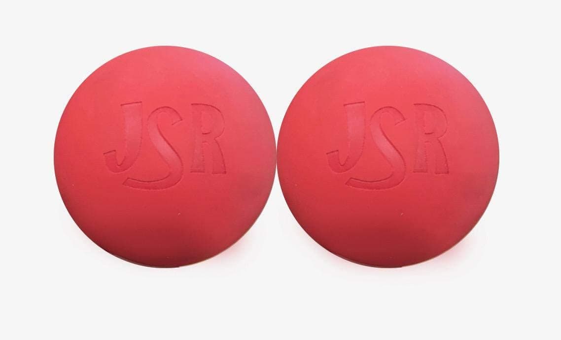 JSR Massage Lacrosse Balls for myofascial Tension Release, Trigger poiny Therapy, Muscle Knots, Yoga Therapy and Fascia Release