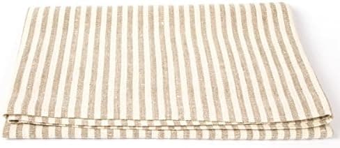 LinenMe Linen Brittany 24 by 51-Inch Bath Towel, Small, Natural