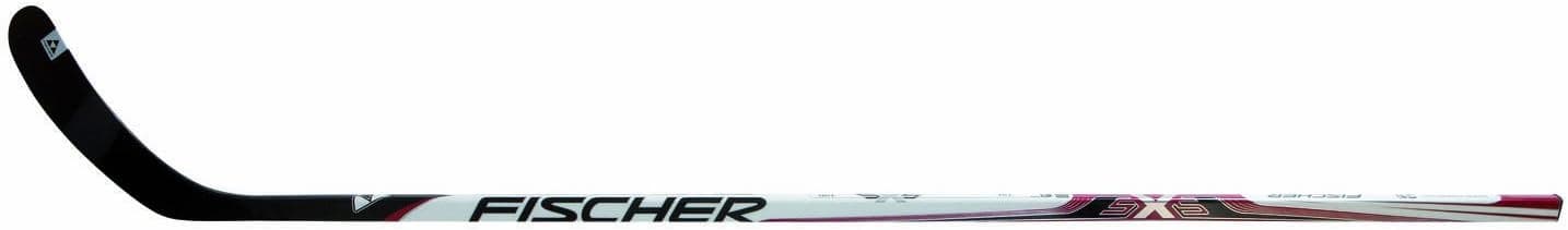 Fischer Hockey Senior SX5 Square Shaft Grip Composite Stick, 90 Flex, 61-Inch, White with Red, Right, P19
