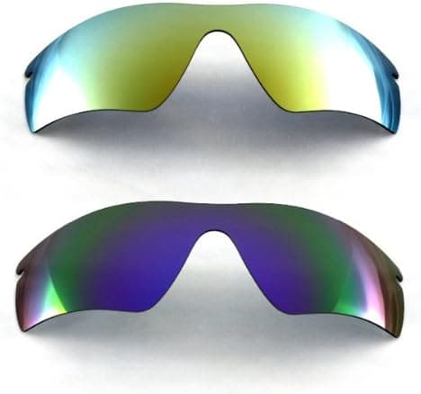 Walleva New Polarized 24K Gold + Purple Lenses for Oakley Radar Path