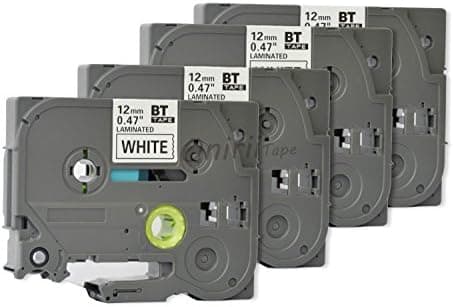 Generic Replacement Label Tape Compatible with Brother TZ231 Tze231 Pack of 4