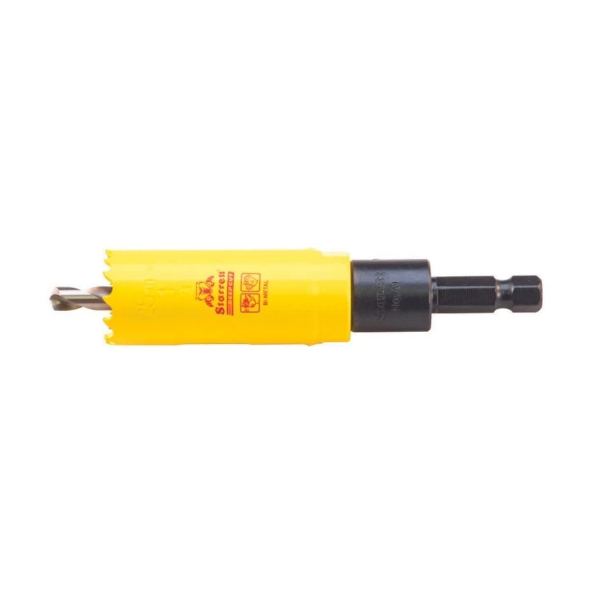 Starrett Bi-Metal Deep Cut Hole Saw with Arbor and Abrasion Resistant HSS Teeth - Ideal for Cutting Metal, Steel, and Wood - 1" (25mm) Diameter - ADCH0100