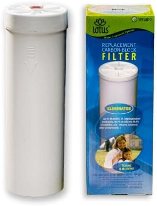 Tersano lotus LWTRF1 Water Treatment System Replacement Carbon-Block Filter
