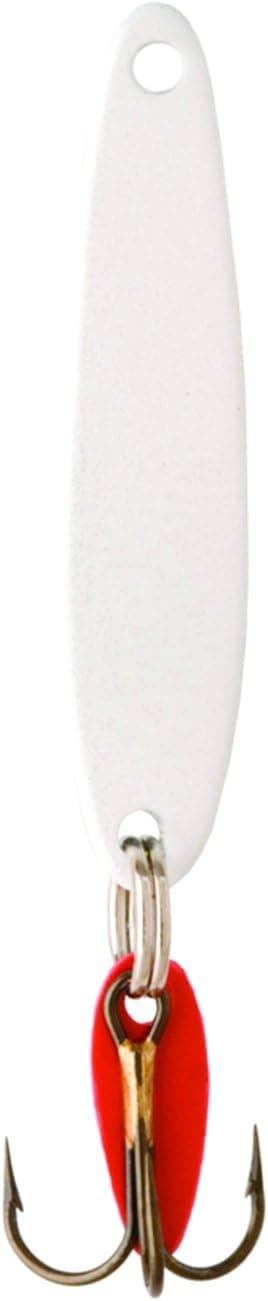 Bay De Noc 6WP 2-1/4-Inch Swedish Pimple Jig, 1/2-Ounce, White Pearl