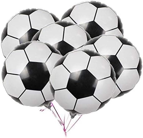 20-Pack Soccer Balloons Game Balloons Foil Mylar Aluminum Party Balloons for Birthday Party Decoration