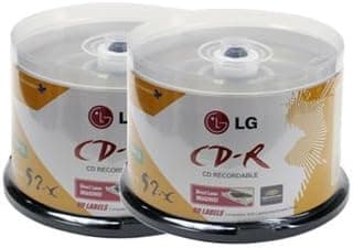 100pcs LG CD-R 52x Lightscribe Printable Disc