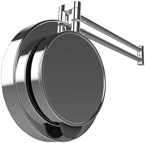 Synergy Products 360 Degree Mirror - Full View of Your Head | Trim and Fade Hands Free | 1x & 10x Magnifying | Hair Cut | Neck Shave | Self Groom | Swivel Adjustable | Wall Mounted | My 360 Mirror