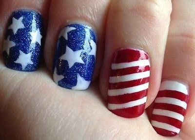 Patriotic Stars & Stripes Vinyl Nail Guides - Stencil, Flag, 4th of July LIMITED
