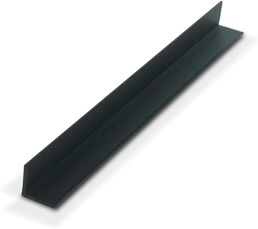 Outwater Plastics 1935-Bk Black 3/4'' X 3/4'' X 5/64'' (.078'') Thick Styrene Plastic Even Leg Angle Moulding 46 Inch Lengths (Pack of 3)