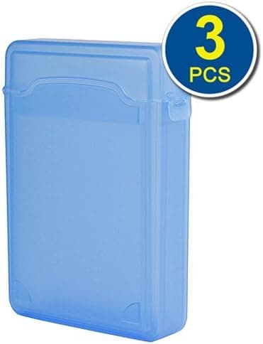 iKross 3.5 Inch IDE/SATA HDD Storage Protection Boxes - Blue x 3