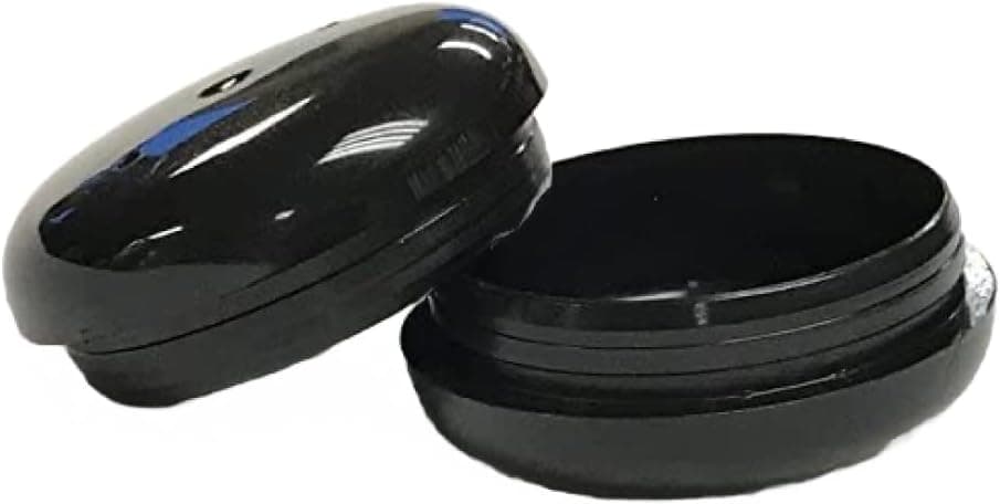 Jejavu 1-1/2" Deluxe Wrought Iron Chair Glides, Protect Your Outdoor Furniture, Chair Leg Floor Protectors, Floor Protector, Pack of 25, Black