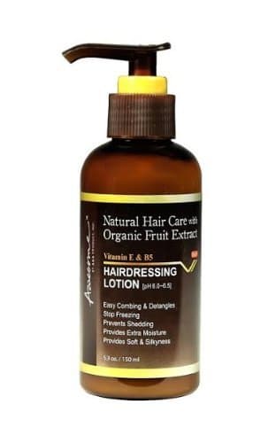 Awesome Natural Hair Care with Organic Fruit Extract Vitamin E & B5 - Hairdressing Lotion, 5.3 oz