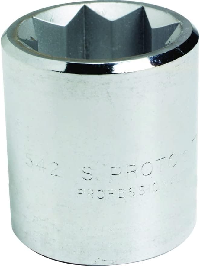 Stanley Proto J5424S 1/2" Drive Socket, 3/4", 8 Point