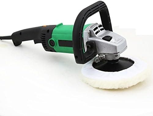Katzco 7 Inch Electric Polisher, Waxer, Buffer - Automotive – 110 Volts, Rated Frequency 60Hz, Motor Power 1200 Watts, No Load Speed 600-3100RPM, Disc Diameter 180mm/7 Inch, Safety Switch