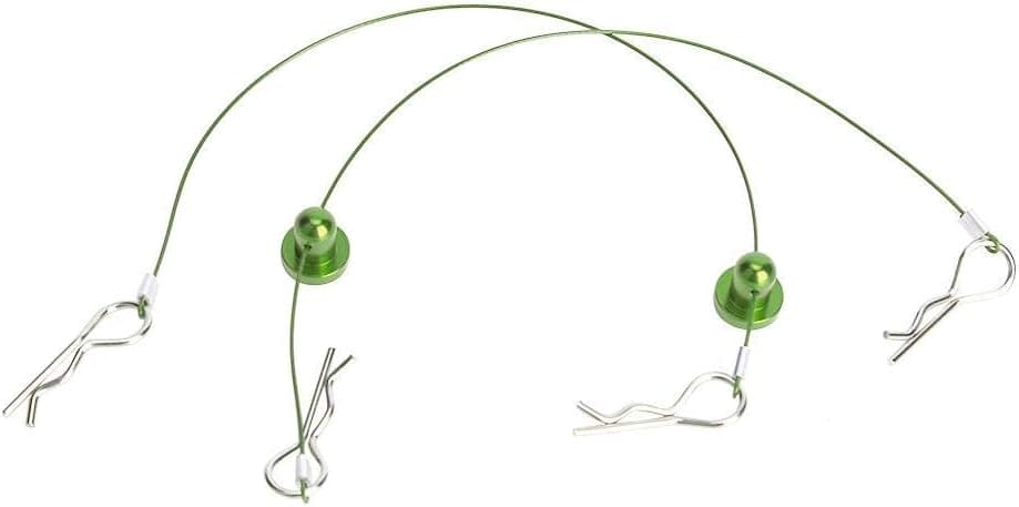 RC Body Shell Clip Pin, Metal Body Shell Clip Compatible with Traxxas/Hsp/Arram/Axial Ecx 1/10 RC Car(Green)