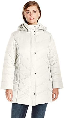 Big Chill Women's Plus-Size Mid-Length Puffer Coat