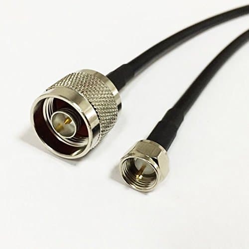 N Male Plug to F Type Male Plug Pigtail Cable RG58 50cm for WiFi Router New Good Quality Fast USA Shipping