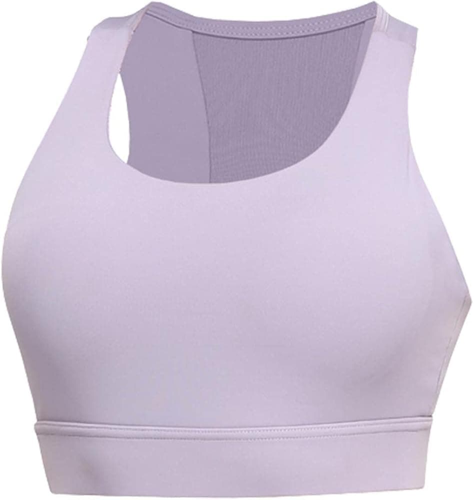 SEARIPE Women's Padded Sports Bra Mesh Back High Impact Shockproof Gathered Bras for Running Gym Workout Fitness