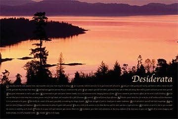 123Posters Desiderata - Sunrise Inspirational Motivational Poster 36 x 24