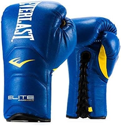 Everlast Elite Laced Leather Boxing Gloves