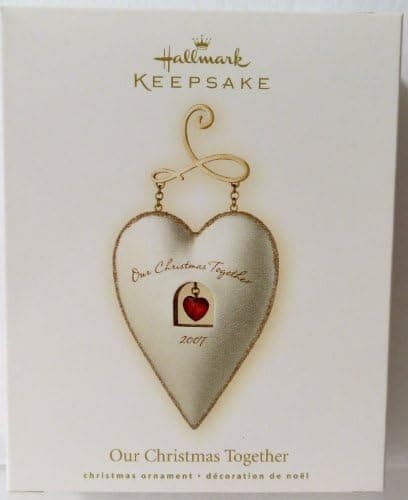 OUR CHRISTMAS TOGETHER 2007 HALLMARK KEEPSAKE ORNAMENT QXG6439