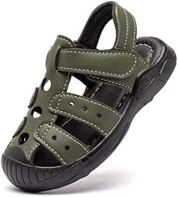 Boys&Girls Summer Sandals Closed Toe Water Shoes For Kids Beach Aqua Shoes(Toddler/Little Kid)