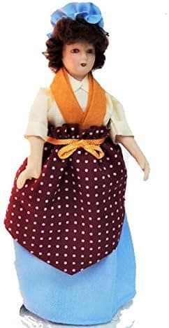 Melody Jane Dollhouse Victorian Servant Maid Cook Miniature Porcelain People