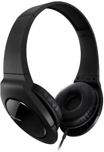 Pioneer SE-MJ721-K Fully Enclosed Dynamic Headphones with Powerful Bass - Black