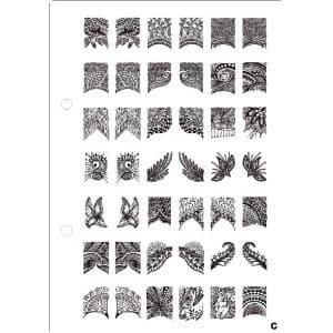 Nail Art Stamping XL-C Image Plate French & Full Nails