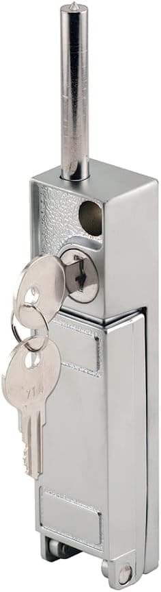 Defender Security U 9997 Aluminum, Sliding Patio Door Keyed with Bolt Lock