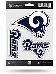 Rico Industries NFL unisex Die Cut 3-Piece Triple Spirit Sticker Sheet