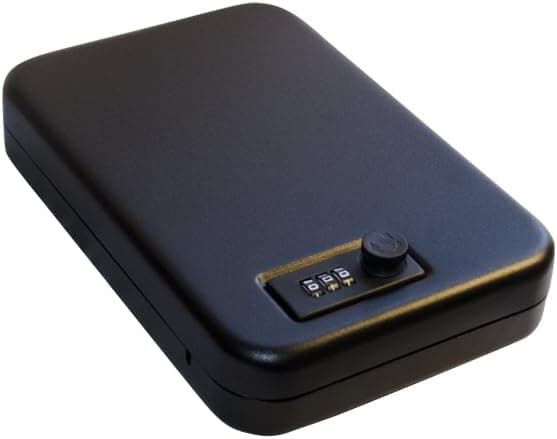 Sportlock 00013C Single Pistol Case with Combo Lock, 9-Inch x 6-Inch, Black