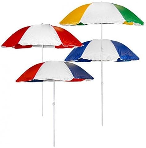 CCS Beach Umbrella 72" Wide & 72" High (Blue/white)