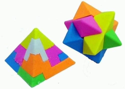 Student Supply Puzzlers Puzzle Eraser, 50 Count