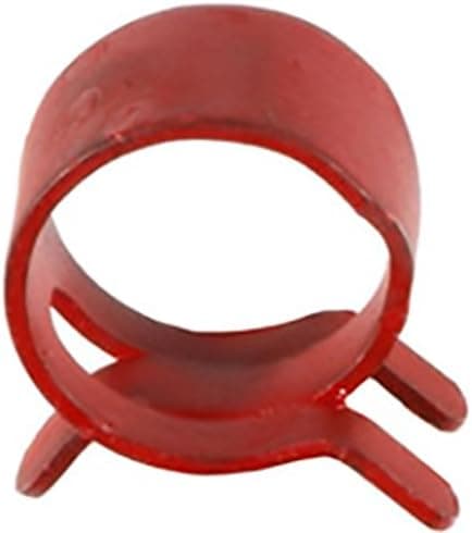100 1/2" Spring Action Hose Clamps Red
