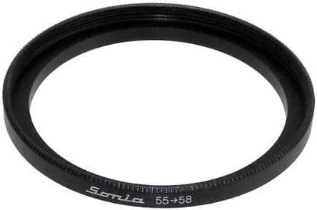 55mm to 58mm Step up Ring Filter Stepping Adapter Sonia