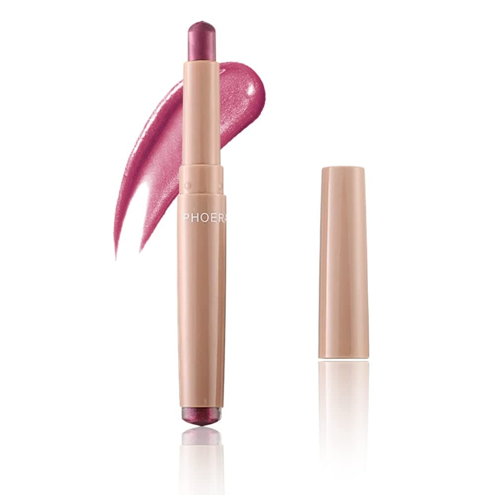 Go Ho Cream Burgundy Eyeshadow Stick,Eyeshadow Pencil Crayon Eye Stick, Waterproof Creamy Burgundy Eyeshadow Pen Smooth Easy To Color,106# Burgundy