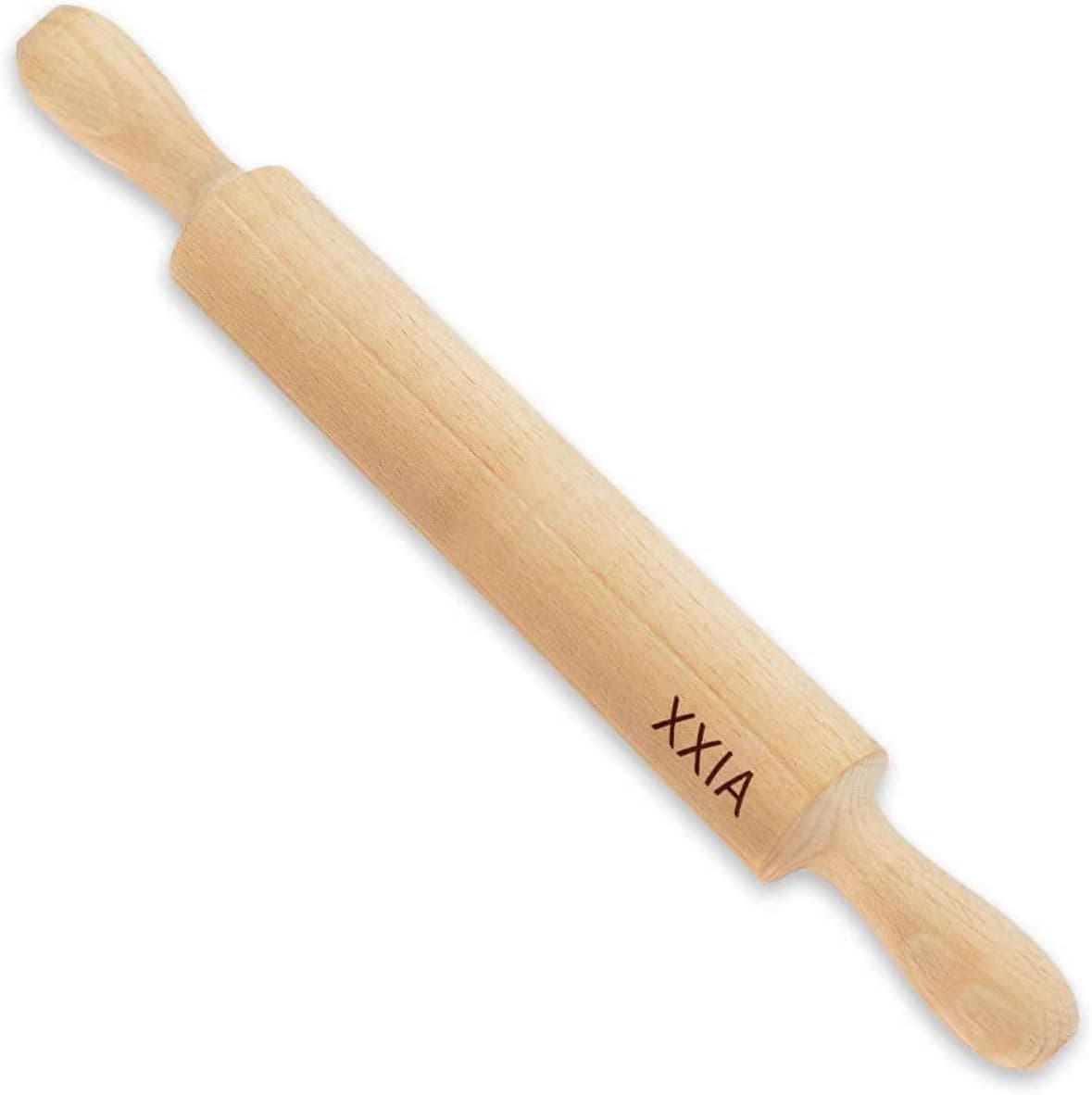 Classic Rolling Pin – Rolling Pin for Baking – for Fondant, Pie Crust, Cookie, Pastry, Clay, Dough – Smooth Dough Roller Essential Kitchen gadgets 15.7In by 1.57 In Perfect Gifts for Bakers