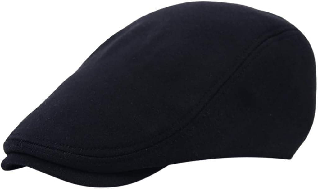 Black Grey Herringbone Newsboy Baker Boy Tweed Flat Cap Mens Gatsby Hat Vintage Ca Cotton Newsboy Cap Soft Cabbie Hat