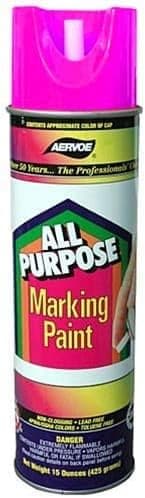 Aervoe 1399 All Purpose Economical Non-Clogging Marking Paint (Fluorescent Pink)