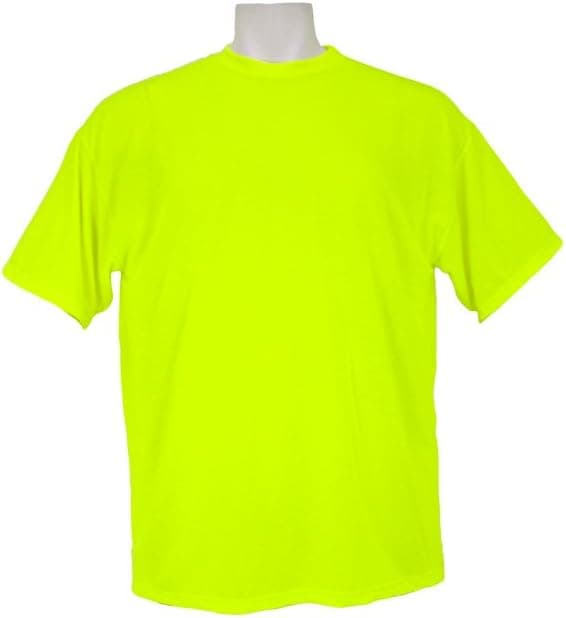 3A Safety SME-AT1901-L ANSI Certified Performance Crew Neck T-Shirt, Lime, Large